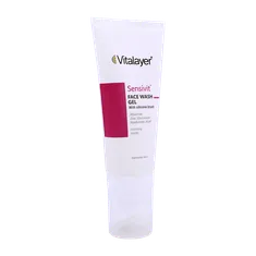 ژل شستشوی سنسی ویت ویتالیر پوست حساس | Sensivit Face Wash Gel With Silicone Brush - Vitalayer