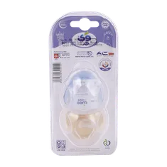 پستانک دوقلوی از 12 ماهگی قابل استریل در مایکروفر وی کر کد P139 | Wee Care Orthodontic Pacifier With Microwavable Case +12months