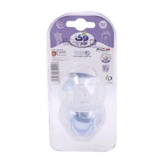 پستانک دوقلوی تا 6 ماهگی قابل استریل در مایکروفر وی کر کد P137  | Wee Care Orthodontic Pacifier With Microwavable Case 0-6 months