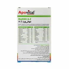 قرص مولتی ویت A تا Z آپوویتال | Multivit A-Z Tablet - Apovital