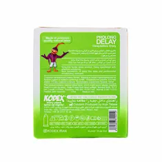 کاندوم تاخیری پرولانگ دیلی کدکس 3 عددی | Prolong Delay Condom 3 Pcs - Kodex