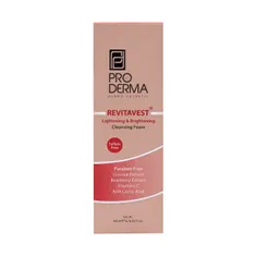 فوم شستشوی صورت ر ویتاوست پرودرما | Revitavest Lightening and Brightening Foaming Face Wash - Pro Derma