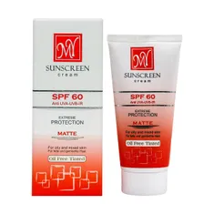 کرم ضد آفتاب رنگی SPF60 پوست چرب مای | Oil-free Tinted Matte Sunscreen Cream for Oily and Mixed Skin SPF 60 - My