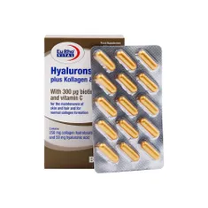 کپسول هیالورون سائور پلاس کلاژن و بیوتین یوروویتال | Hyaluronic Acid plus Collagen and Biotin Capsule - Eurho Vital