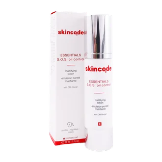 تصویر لوسیون مات کننده پوست چرب اسکین کد