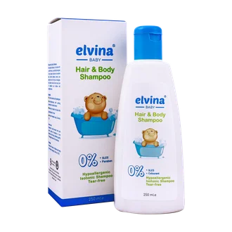 تصویر شامپو سر و بدن کودک الوینا 250 میلی لیتری