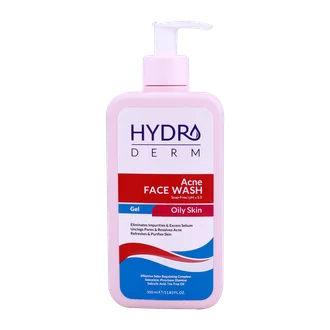 تصویر ژل شستشوی صورت پوست چرب هیدرودرم 350 میلی لیتری