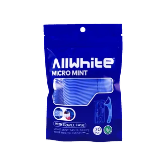 تصویر نخ دندان کمانی ال وایت 70 عددی همراه با تراول کیس کد 617