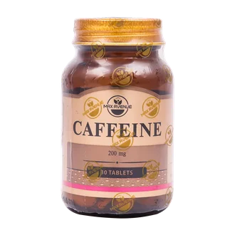 تصویر قرص کافئین 200 مکس اونیو