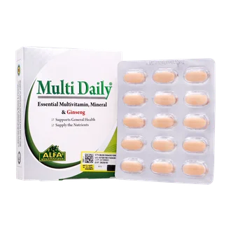تصویر قرص مولتی دیلی آلفا ویتامینز 30 عددی