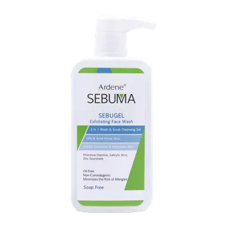 تصویر ژل شستشو و لایه بردار سبوژل آردن سبوما