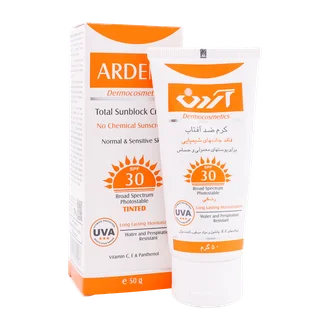 تصویر ضد آفتاب رنگی SPF30 آردن پوست حساس