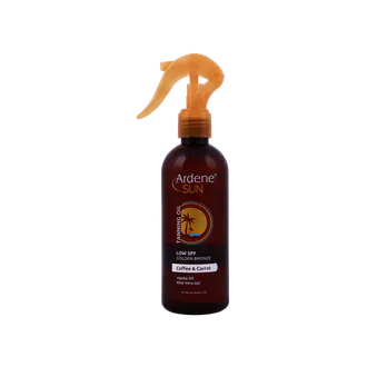 تصویر روغن آفتاب برنزه کننده هویج و قهوه آردن