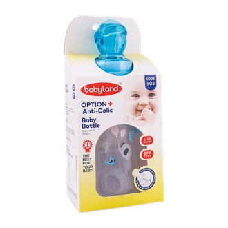 تصویر شیشه شیر بیبی لند کد 503 آنتی کولیک 6 تا 18 ماهگی