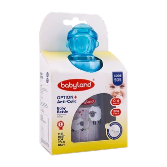 تصویر شیشه شیر بیبی لند کد 505 دسته دار 0 تا 6 ماهگی