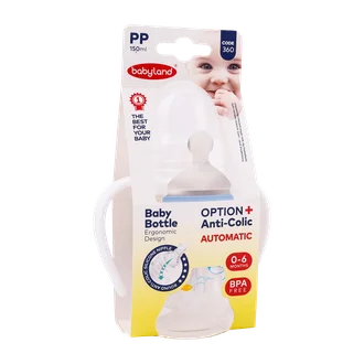 تصویر شیشه شیر بیبی لند کد 360 ضد نفخ 0 تا 6 ماهگی