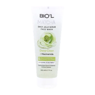 تصویر ژل شستشوی لایه بردار صورت ماچا بیول