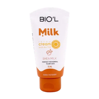 تصویر کرم مرطوب کننده شیر و شی باتر بیول 70 میلی لیتری