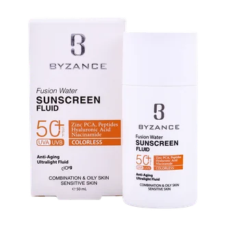 تصویر فلوئید ضد آفتاب فیوژن واتر SPF50 بیزانس