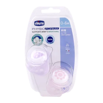 تصویر پستانک فیزیو ایر چیکو تا 6 ماهگی 2 عددی