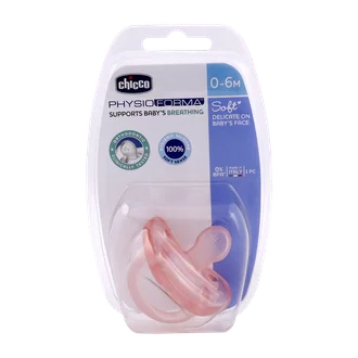 تصویر پستانک فیزیو سافت چیکو صورتی از بدو تولد