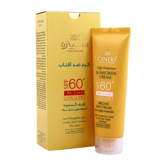تصویر ضد آفتاب بی رنگ SPF60 سینره