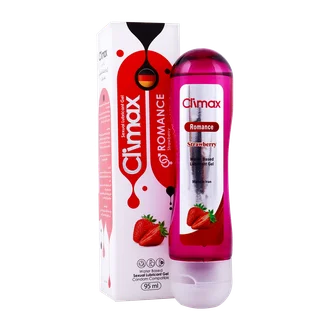 تصویر ژل لوبریکانت کلایمکس توت فرنگی