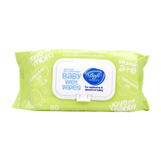 تصویر دستمال مرطوب کودک کالاندولا دافی مناسب پوست حساس