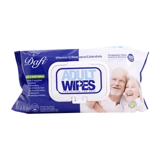 تصویر دستمال مرطوب بزرگسال دافی ۱۰۰ عددی