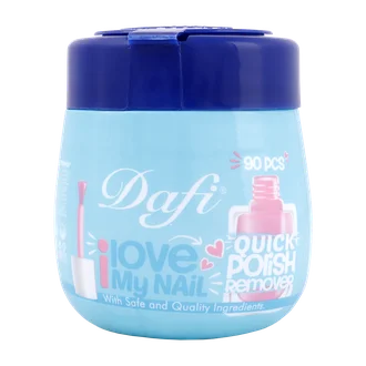 تصویر دستمال مرطوب پاک کننده لاک ناخن دافی 90 عددی قوطی