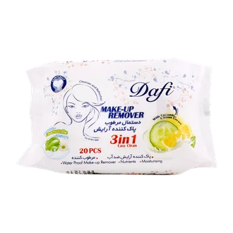 تصویر دستمال مرطوب پاک کننده آرایش 3 در1 دافی
