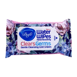 تصویر دستمال مرطوب پاک کننده دست و صورت دافی 12 عددی