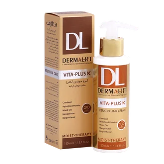 تصویر کرم مو کراتینه بدون آبکشی ویتا پلاس کی درمالیفت