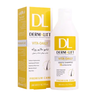 تصویر شامپو روزانه موهای خشک و معمولی درمالیفت