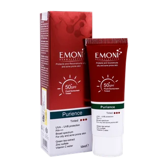 تصویر ضد آفتاب فلوئید SPF50 پیورینس امونی پوست چرب