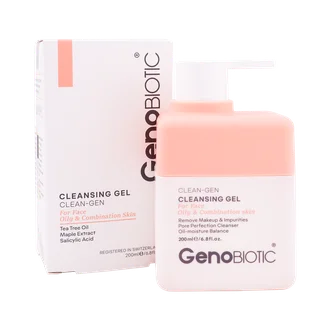 تصویر ژل شستشوی صورت کلین ژن ژنوبایوتیک پوست چرب