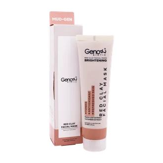 تصویر ماسک خاک رس قرمز صورت و گردن ژنوبایوتیک