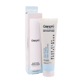 تصویر ماسک خاک رس آبی صورت و گردن ژنوبایوتیک