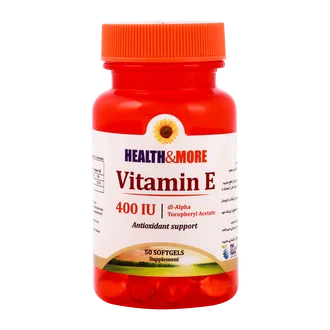 تصویر کپسول ویتامین ای 400 هلث اند مور