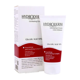 تصویر کرم لایه بردار گلیکولیک اسید 10 درصد هیدرودرم