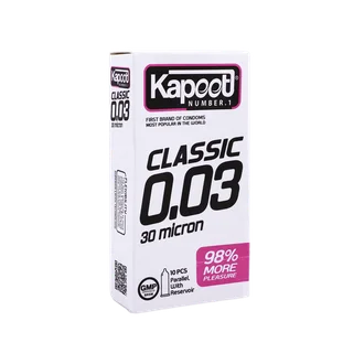 تصویر کاندوم خیلی نازک 30 میکرون کاپوت 10 عددی