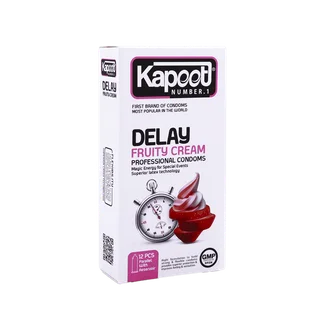 تصویر کاندوم تاخیری Delay Fruity Cream کاپوت 12 عددی