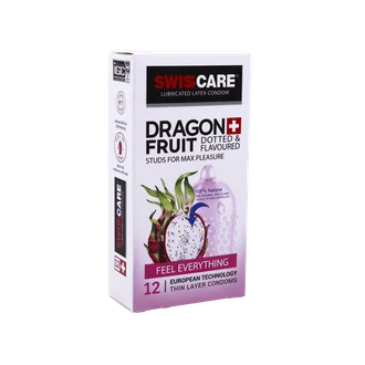 تصویر کاندوم دراگون فروت سوئیس کر 12 عددی