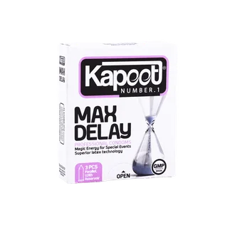 تصویر کاندوم تاخیری Max Delay کاپوت 3 عددی