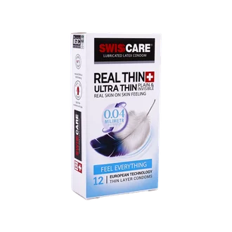 تصویر کاندوم بسیار نازک Real Thin Ultra Thin سوئیس کر