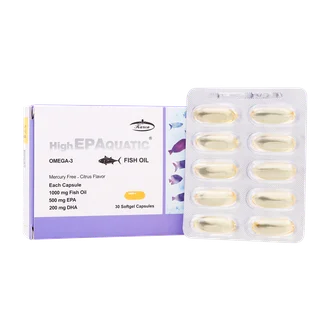 تصویر کپسول روغن ماهی EPA بالا آکواتیک کارن