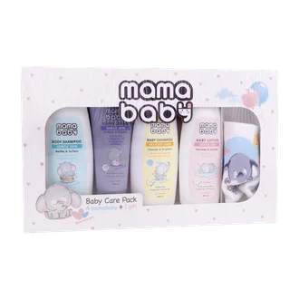 تصویر پک سیسمونی و مراقبت از نوزاد ماما بیبی به همراه پیشبند ساده