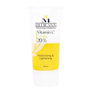 تصویر کرم مرطوب کننده ویتامین سی 20 درصد مدیلن