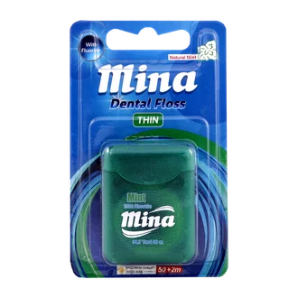 تصویر نخ دندان نازک مینا نعنایی