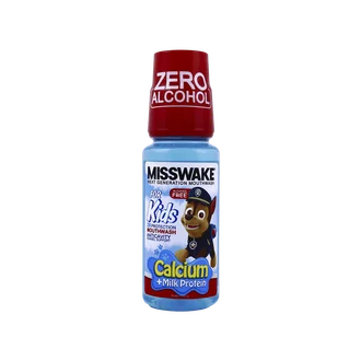 تصویر دهانشویه کودک کلسیم و پروتئین شیر میسویک آبی